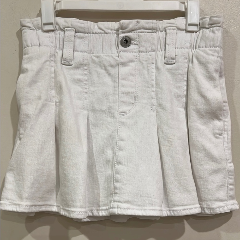 Abercrombie‎ Kids White Denim Skirt With Pockets Size 9/10